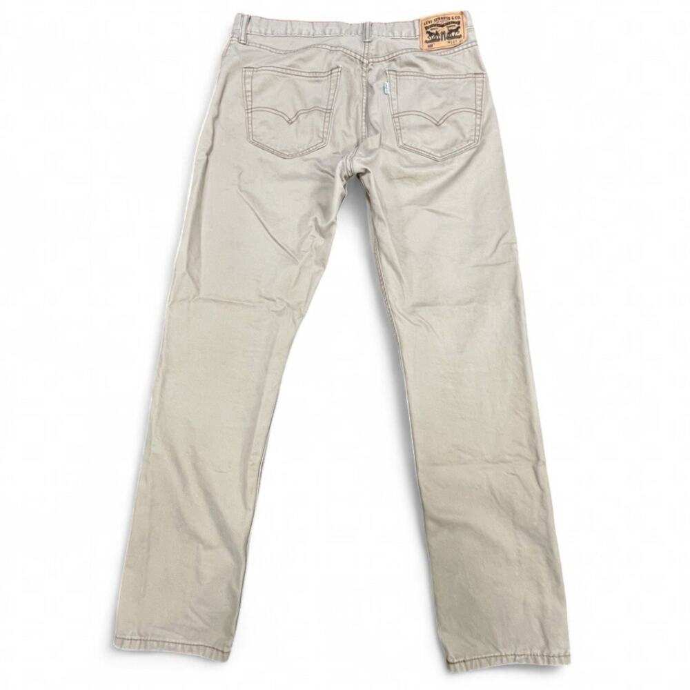 Levis 508 Jeans Mens 34x31 Khaki Tan Tapered Fit Casual Pants